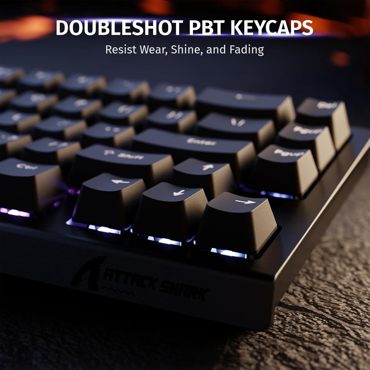 Clavier Gaming Magnétique ATTACK SHARK X68HE 60% avec Rapid Trigger et 8000Hz - لوحة مفاتيح المغناطيسية - صورة 3