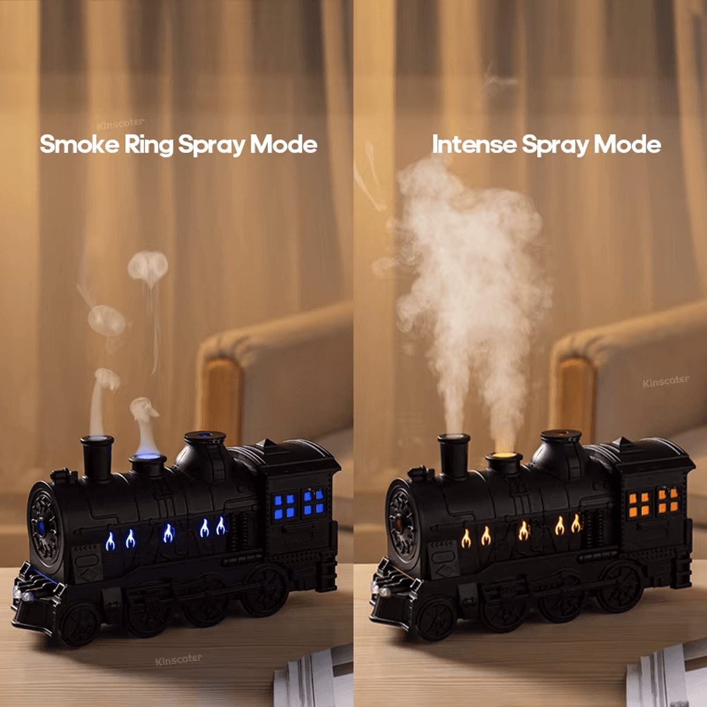 Diffuseur d'Huiles Essentielles en Forme de Train Humidificateur Ultrasonique - موزع روائح بتصميم القطار سعة 300 مل - Décoration - صورة 10