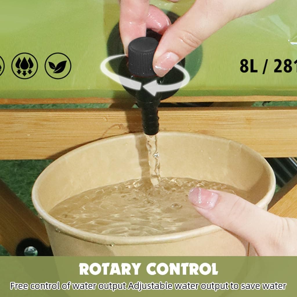 Réservoir d'Eau Pliable 8L Portable pour Camping et Randonnée - خزان مياه قابل للطي سعة 8 لتر للرحلات والخرجات - Camping et Randonnée - صورة 7