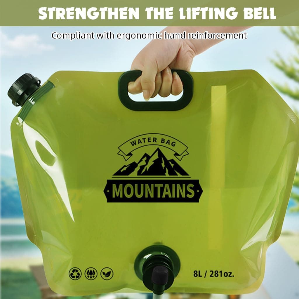 Réservoir d'Eau Pliable 8L Portable pour Camping et Randonnée - خزان مياه قابل للطي سعة 8 لتر للرحلات والخرجات - Camping et Randonnée - صورة 10