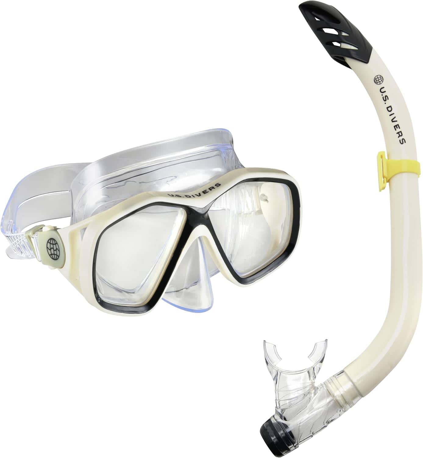 Kit de Snorkeling Masque Double Lentille Anti-Buée et Tuba avec Valve de Purge - طقم الغوص المتكامل بعدسات مضادة للضباب والكسر