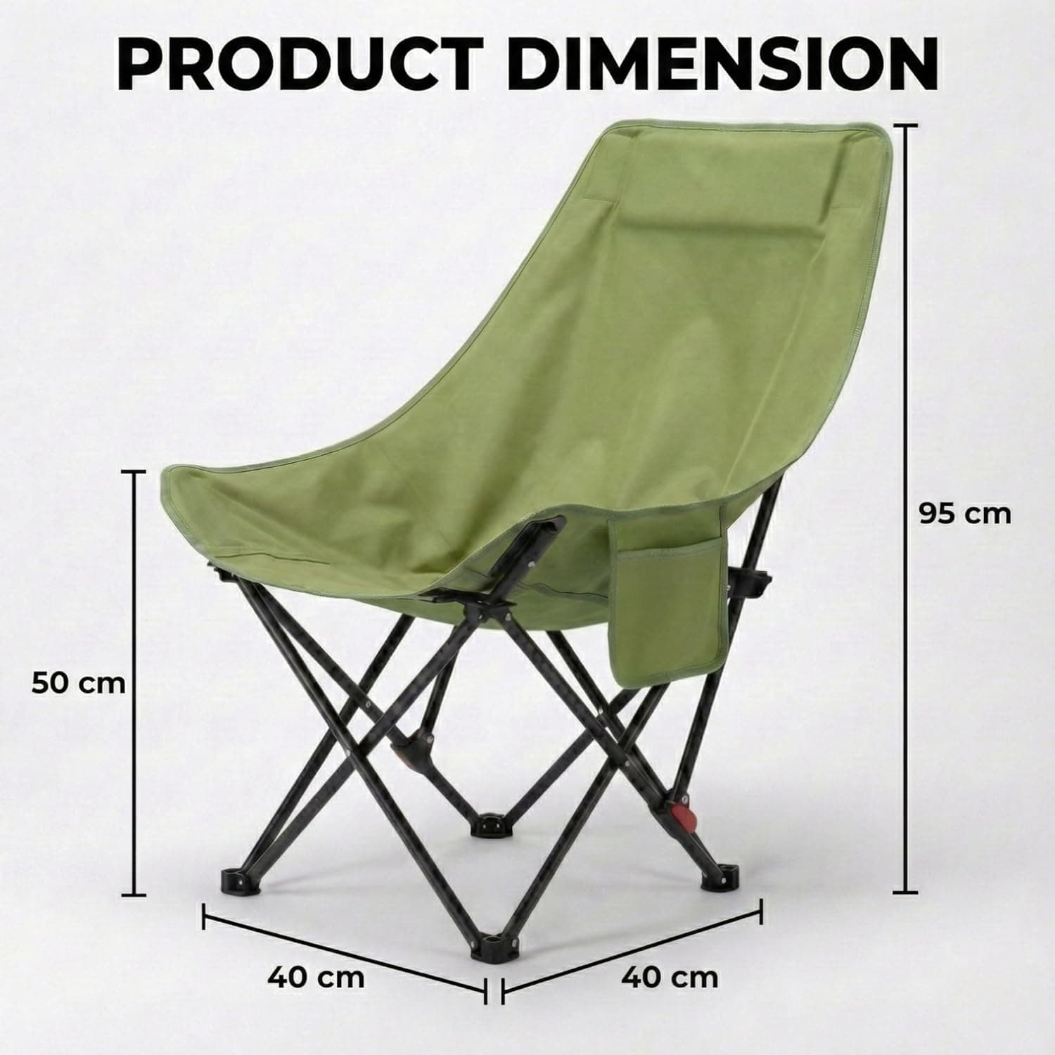 Chaise de Camping Pliante avec Dossier Réglable - كرسي تخييم بظهر عالي مريح قابل لتمديد - Vacance & Loisir - صورة 16