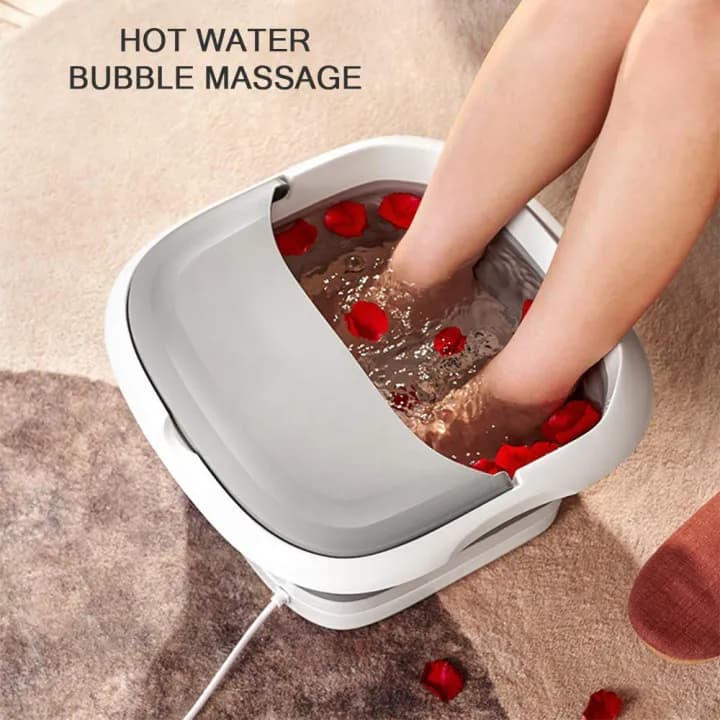 Masseur pour Pieds Pliable Hydromassant et Chauffant avec Rouleaux Shiatsu - جهاز مساج وتدليك القدمين المطور القابل للطي مع خاصية التسخين والفقاعات - Soins et Beauté - صورة 4