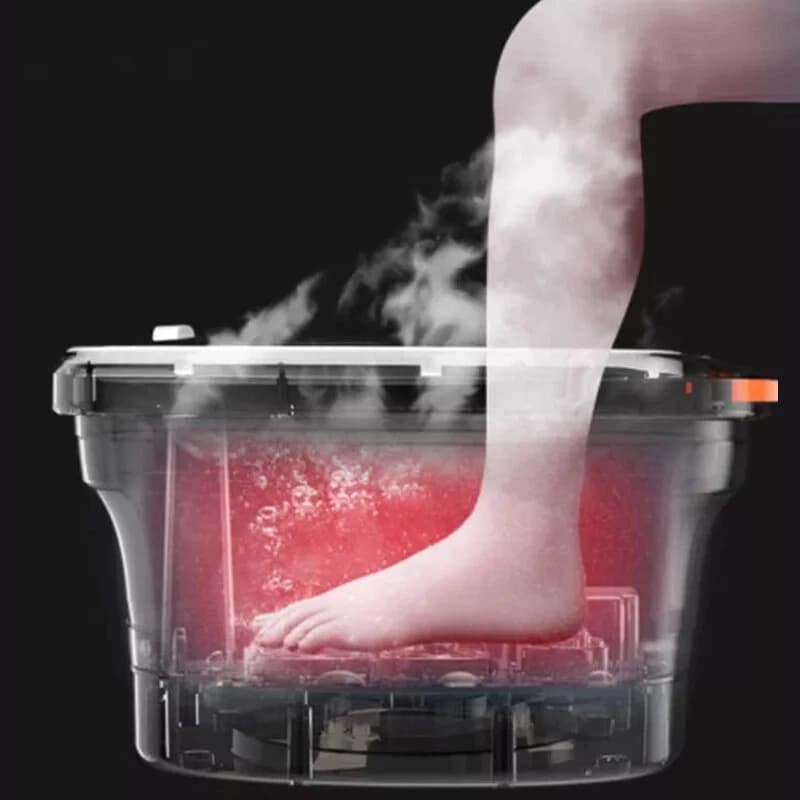 Masseur pour Pieds Pliable Hydromassant et Chauffant avec Rouleaux Shiatsu - جهاز مساج وتدليك القدمين المطور القابل للطي مع خاصية التسخين والفقاعات - Soins et Beauté - صورة 12