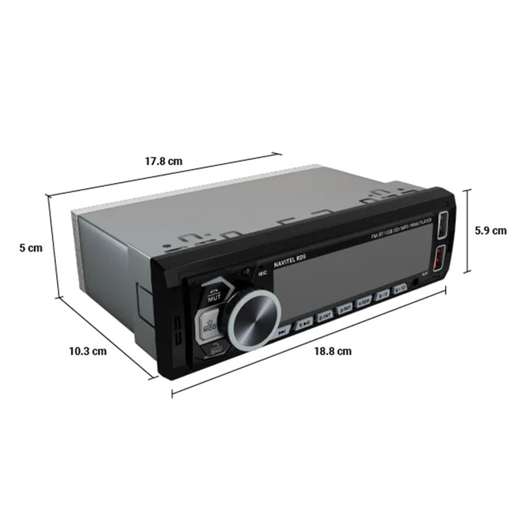 Autoradio Stéréo de Voiture 320W Bluetooth Mains-Libres, USB, SD et Lecteur MP3 - مسجل راديو السيارة بقوة 320 واط مع تقنية البلوتوث والتحكم عن بعد - Accessoires Auto/Moto - صورة 5