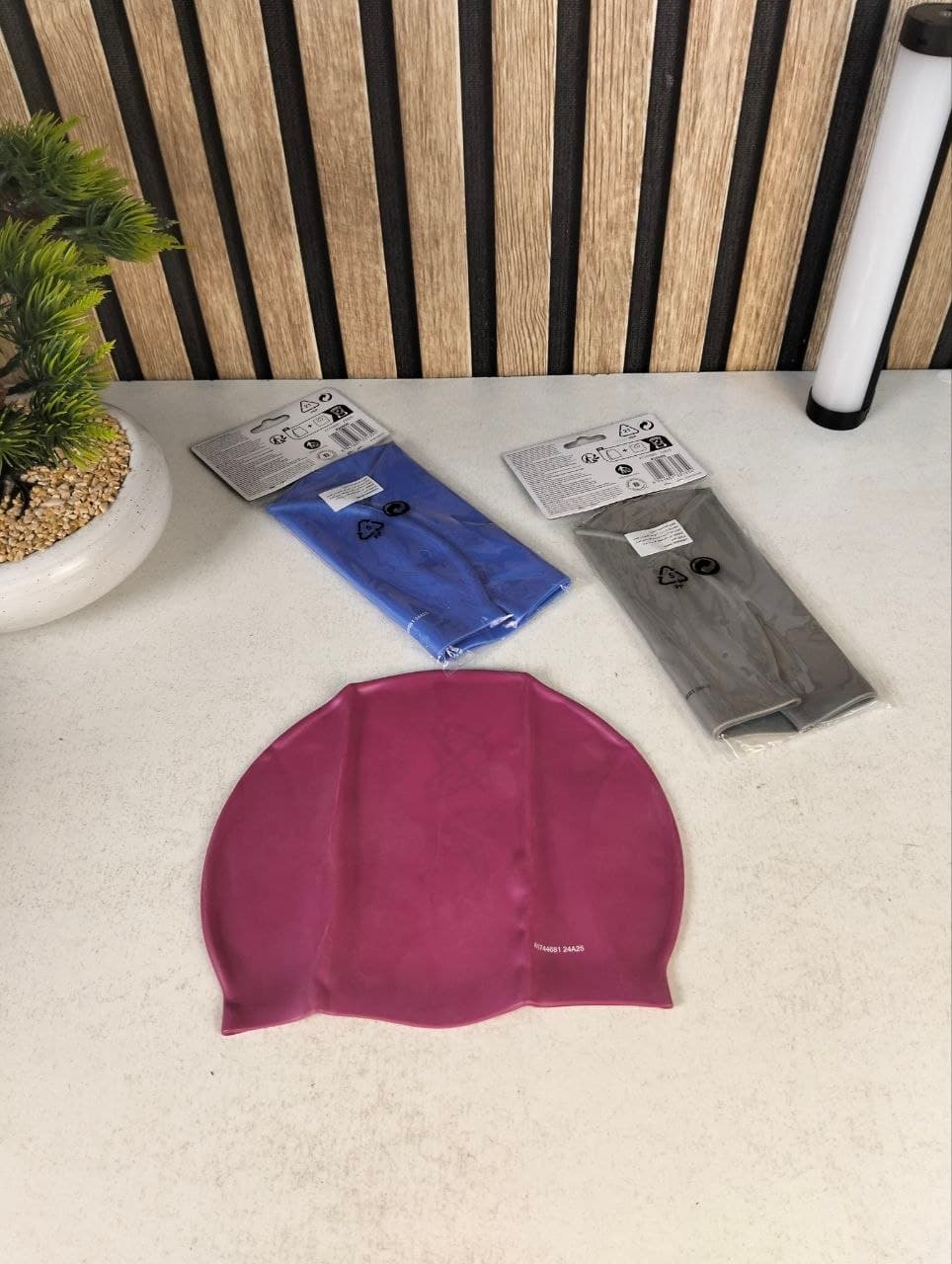 Bonnet de Natation en Silicone - Sans Latex, Confort Maximal pour Adultes - بونيه وقبعة السباحة السيليكونية - Produits de saison - صورة حقيقية 8