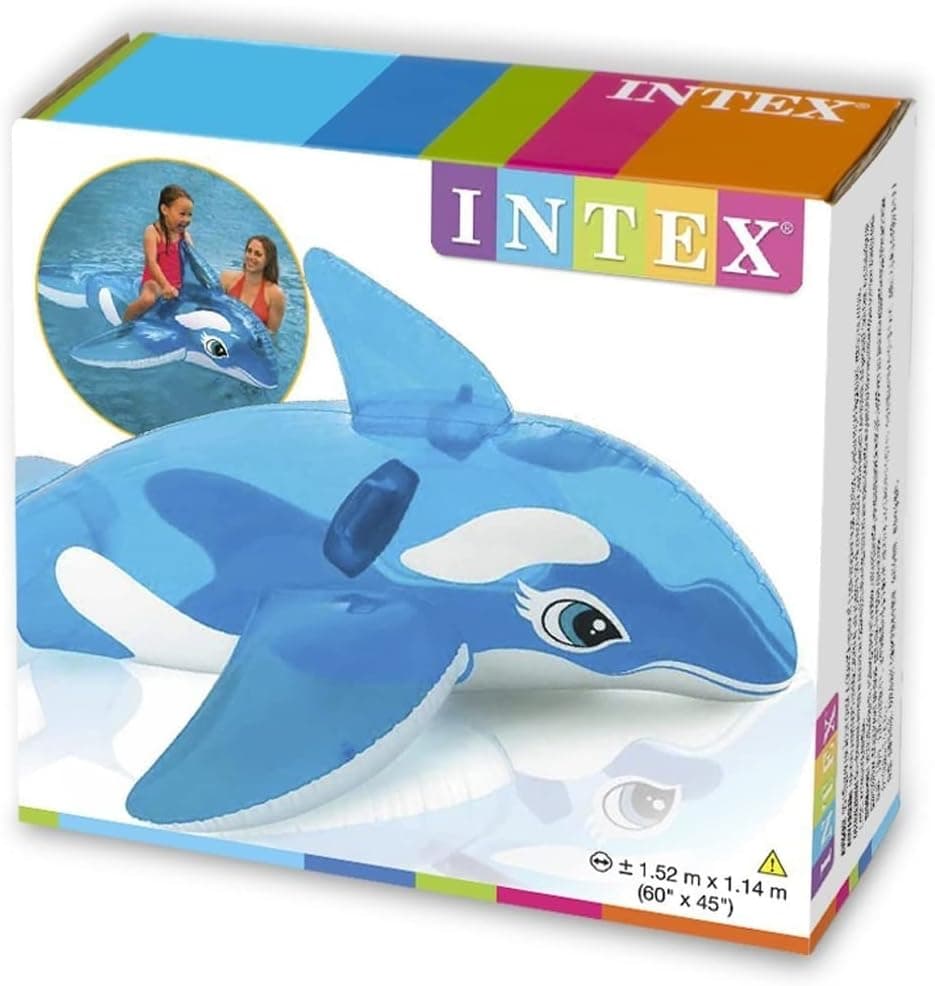 Bouée Chevauchable Baleine Intex pour Enfants 58523NP - عوامة ركوب الأطفال المنفوخة بشكل الحوت الأزرق من إنتكس - Vacance & Loisir - صورة 4