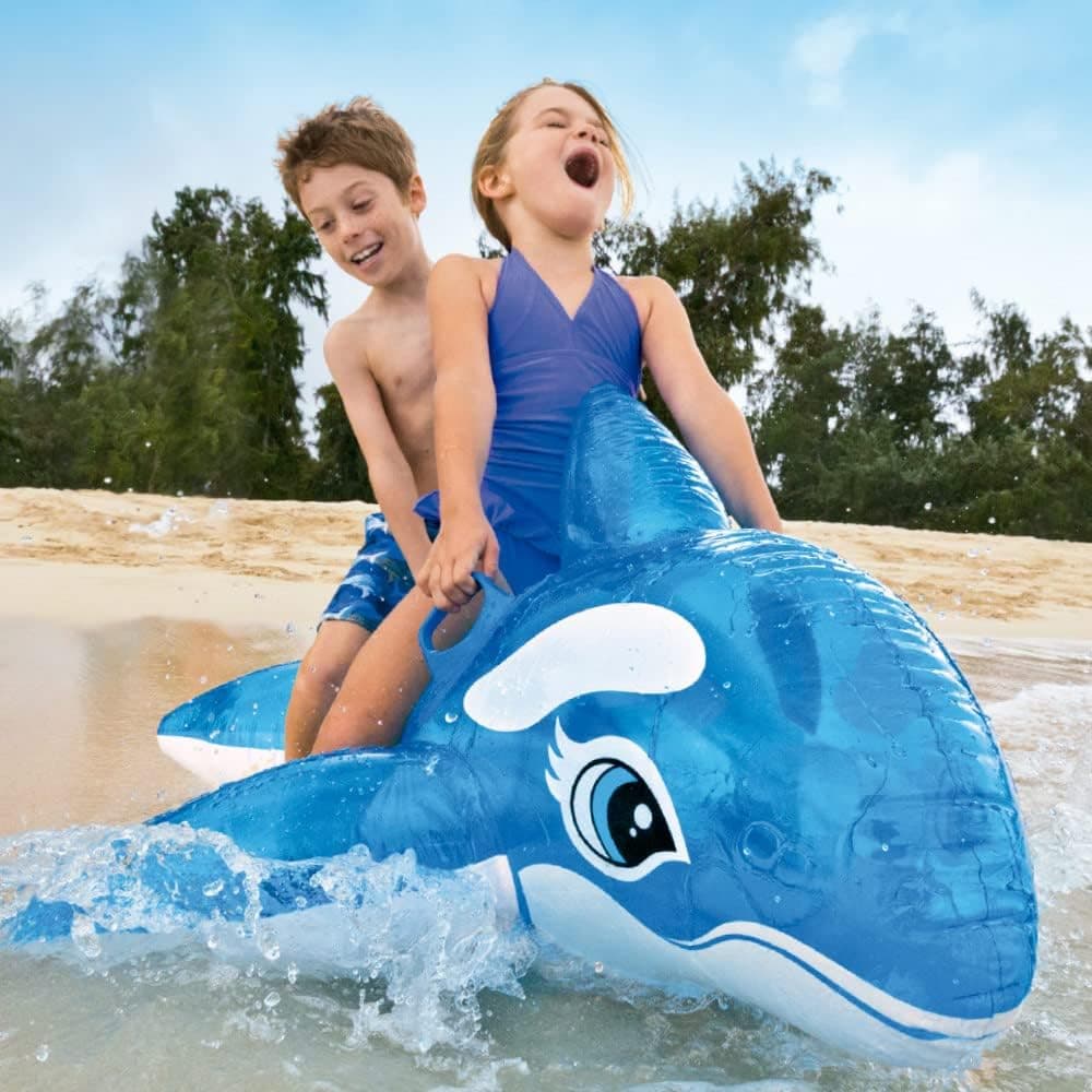 Bouée Chevauchable Baleine Intex pour Enfants 58523NP - عوامة ركوب الأطفال المنفوخة بشكل الحوت الأزرق من إنتكس - Vacance & Loisir - صورة 7