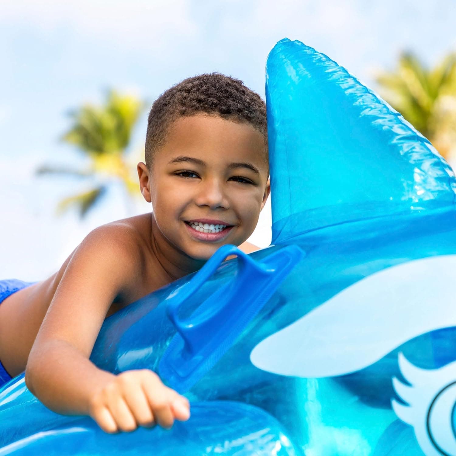 Bouée Chevauchable Baleine Intex pour Enfants 58523NP - عوامة ركوب الأطفال المنفوخة بشكل الحوت الأزرق من إنتكس - Vacance & Loisir - صورة 8