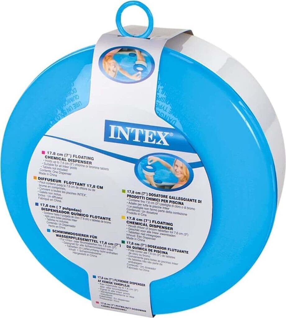 Diffuseur de Chlore Flottant Intex 29041 pour Piscines et Spa - موزع أقراص الكلور العائم للمسابح من إنتكس (7 بوصة) - Vacance & Loisir - صورة 6