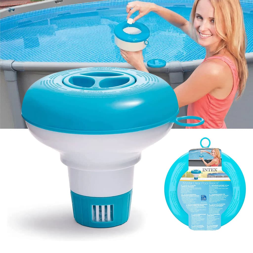 Diffuseur de Chlore Flottant Intex 29040 pour Piscines et Spa - موزع أقراص الكلور العائم للمسابح من إنتكس (5 بوصة) - Vacance & Loisir - صورة 1