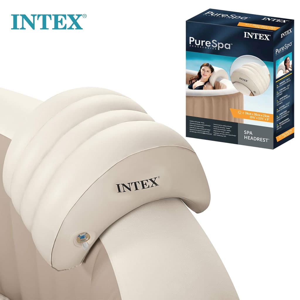 Appui-Tête Gonflable pour Spa Intex 28501 - Amovible et Lesté à l'Eau - مسند الرأس المائي الفاخر لمسابح السبا والجاكوزي من إنتكس - Vacance & Loisir - صورة 2