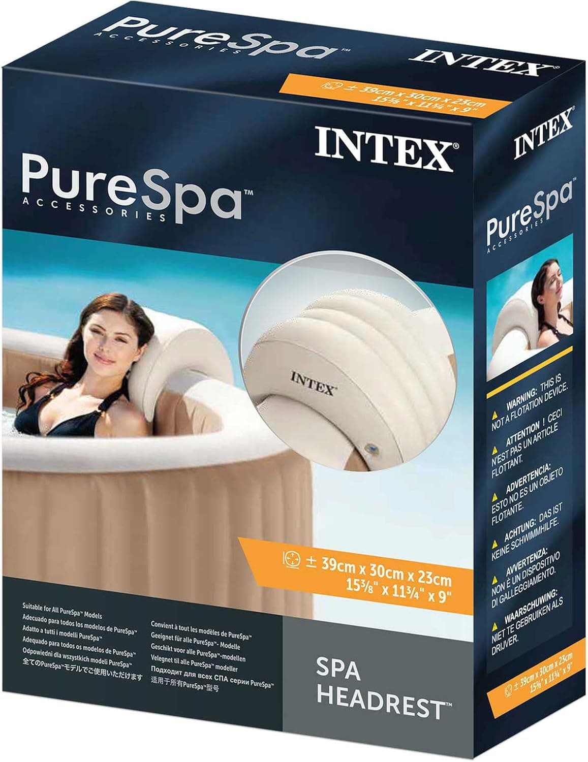 Appui-Tête Gonflable pour Spa Intex 28501 - Amovible et Lesté à l'Eau - مسند الرأس المائي الفاخر لمسابح السبا والجاكوزي من إنتكس - Vacance & Loisir - صورة 5
