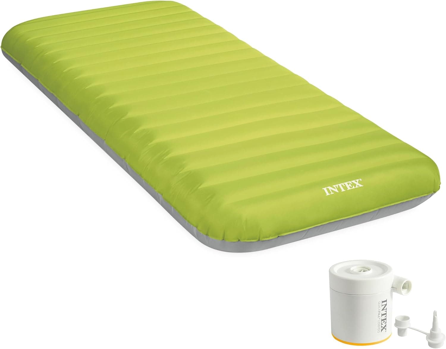 Matelas de Camping Gonflable Intex 64097NP - Technologie Fiber-Tech avec Pompe USB150 - مرتبة التخييم الهوائية "إنتكس" الفردية فائقة الخفة مع مضخة - Vacance & Loisir - صورة 5