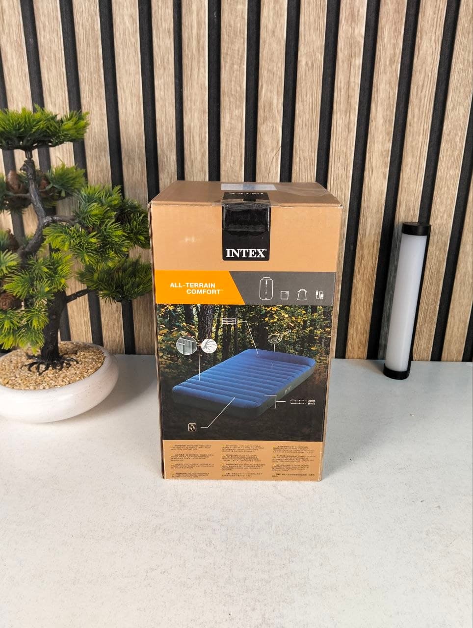 Matelas de Camping Intex TruAire Twin Technologie Fiber-Tech avec Pompe USB150 - فرشة التخييم الهوائية الفاخرة مع مضخة ومسند رأس - Vacance & Loisir - صورة حقيقية 11