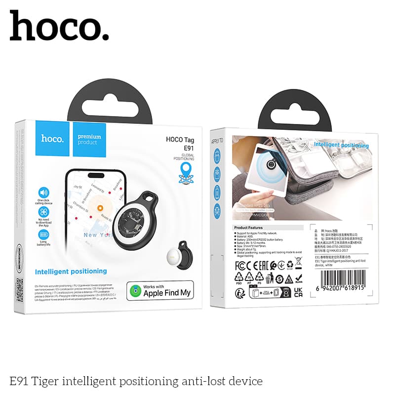 GPS Anti-perte Outil de localisation intelligent E91 HOCO - جهاز تحديد المواقع لهواتف الأيفون - Électronique - صورة 1