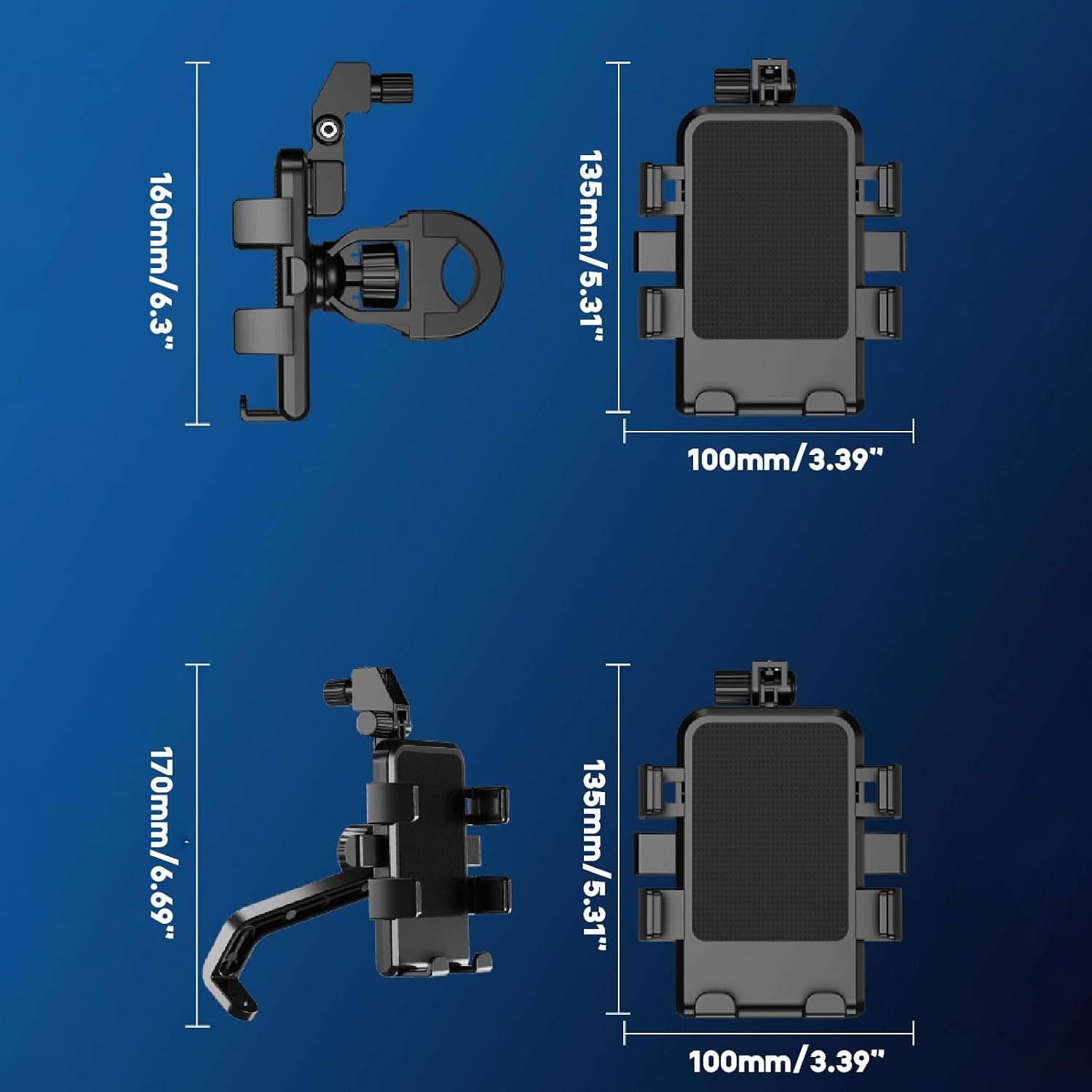 Support Téléphone Moto Avec Parapluie Intégré Protection Pluie et Soleil - حامل ومثبت الهاتف الذكي للدراجات النارية مع مظلة واقية من المطر والشمس - Électronique - صورة 4