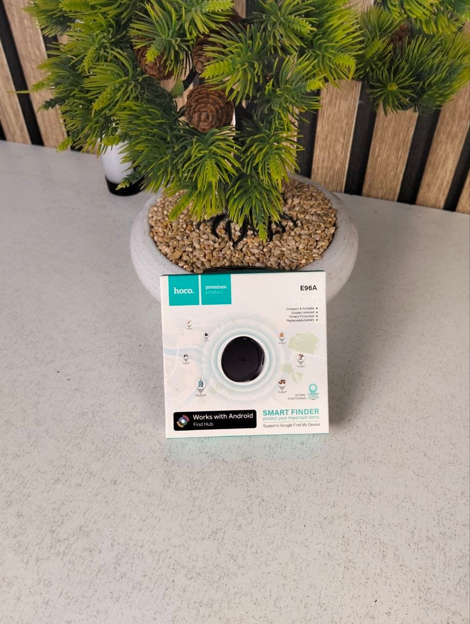 Traceur Intelligent HOCO E96A Android Localisateur Bluetooth via Réseau Google Find My Device - جهاز التتبع ومحدد المواقع الذكي لهواتف أندرويد - Électronique - صورة حقيقية 9