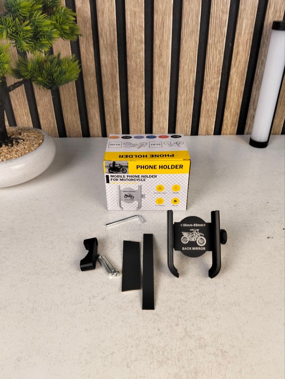 Support Téléphone Vélo et Moto En Aluminium Fixation Griffe d'Aigle Ultra-Stable Orientable à 360° - حامل الهاتف المعدني والمقاوم للصدمات للدراجات النارية والبرية - Accessoires Auto/Moto - صورة حقيقية 8