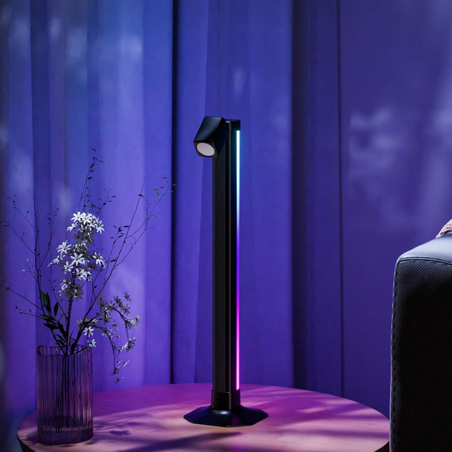 Lampadaire LED Angle RVB Intelligent Éclairage d'Ambiance Multicolore avec Télécommande 1Pcs - مصباح الأرضية الليد الذكي متعدد الألوان مع جهاز تحكم عن بعد - Électronique - صورة 10