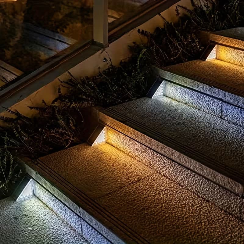 Éclairage Solaire pour Escaliers et Marches Extérieures Étanche IP67 - مصابيح السلالم والأدراج الشمسية الذكية المقاومة للماء - Décoration - صورة 11