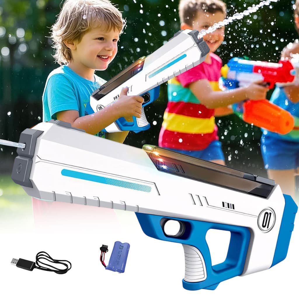 Pistolet à Eau Électrique Automatique Recharge Rapide Portée Longue Distance (8-10m) - مسدس الماء الكهربائي أوتوماتيكي التعبئة وبعيد المدى - Jouet & Gaming - صورة 1