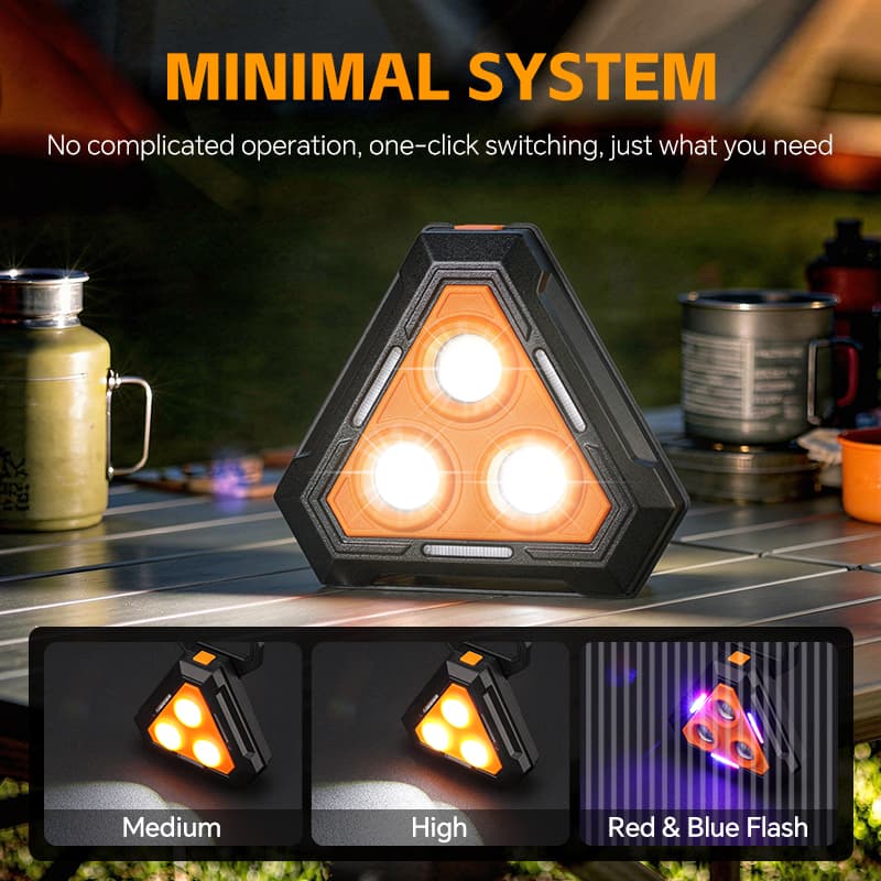 Lampe de Travail Portable pour Multi-usages Base Magnétique Rechargeable USB - مصباح محمول متعدد الوظائف بقاعدة مغناطيسية - Accessoires Auto/Moto - صورة 2
