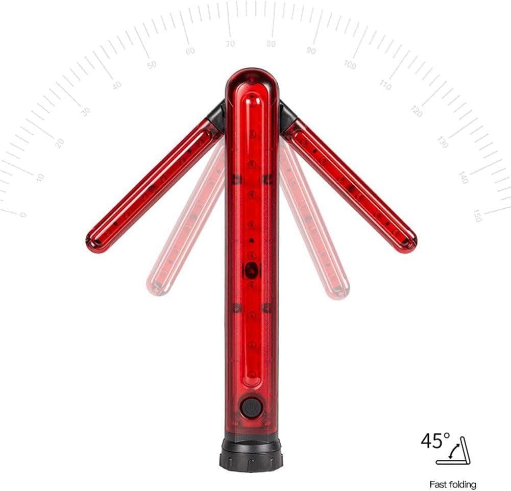 Bâton de Signalisation Routière LED Étanche et Réglable avec Base Magnétique - عصا الإشارة الضوئية لتنظيم المرور والسلامة الطرقية - Accessoires Auto/Moto - صورة 2