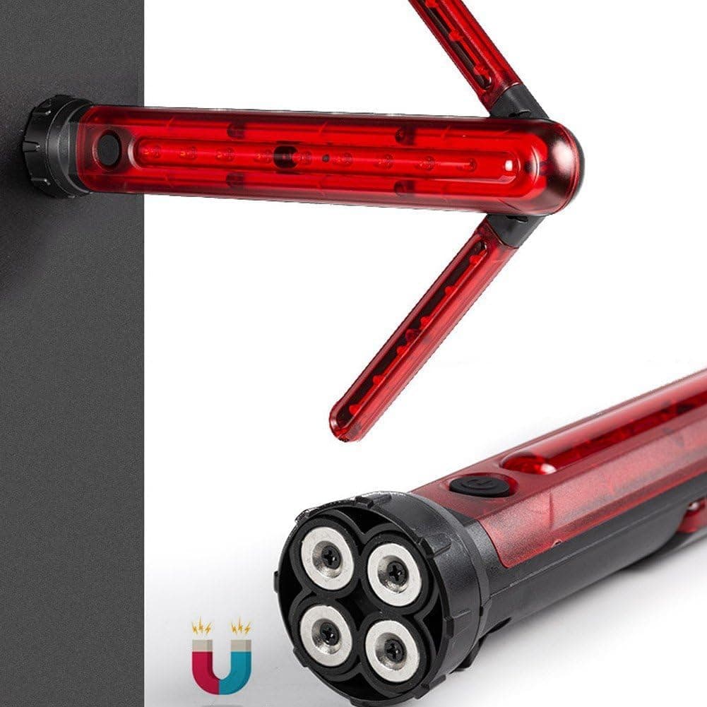 Bâton de Signalisation Routière LED Étanche et Réglable avec Base Magnétique - عصا الإشارة الضوئية لتنظيم المرور والسلامة الطرقية - Accessoires Auto/Moto - صورة 8