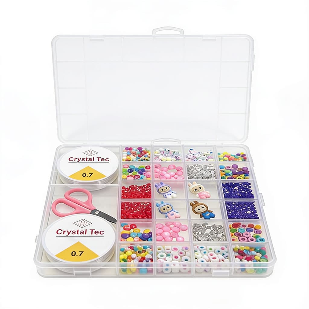 Ensemble de Pendentifs Assorties pour Création de Bijoux DIY - علبة الخرز المتنوعة والشاملة لصناعة الإكسسوارات والأساور يدويًا - Jouet & Gaming - صورة 8