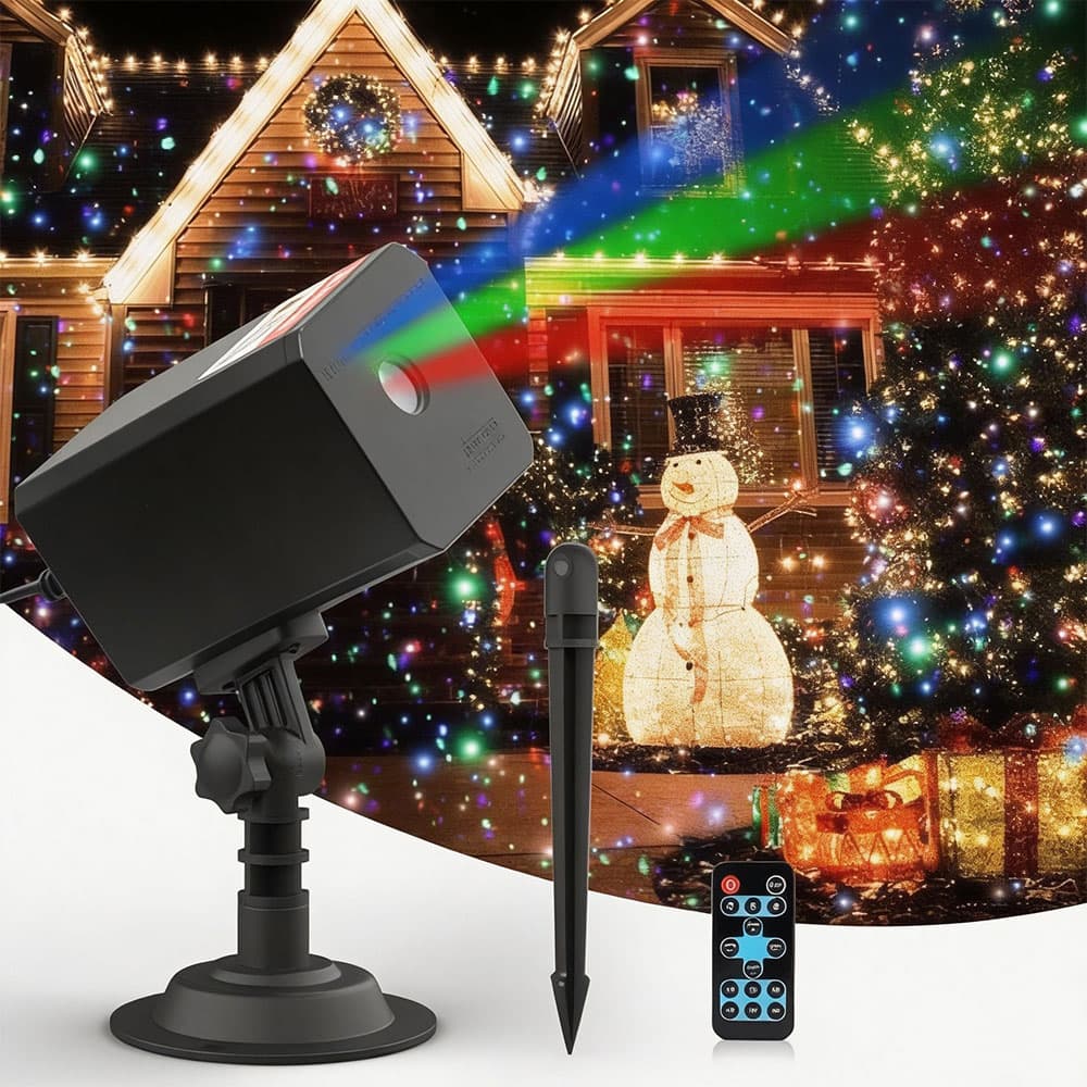 Projecteur Laser Décoratif Extérieur et Intérieur Éclairage Festif - جهاز عرض ليزر ديكور منزلي وللحدائق للاحتفالات - Électronique - صورة 1