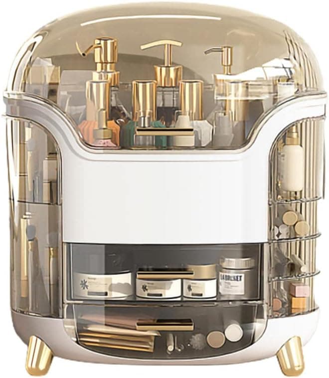 Boîte d'Organisation et Rangement de Maquillage Grande Capacité - منظم وصندوق أدراج للمكياج والمستحضرات بتصميم شفاف وعصري - Soins et Beauté - صورة 9