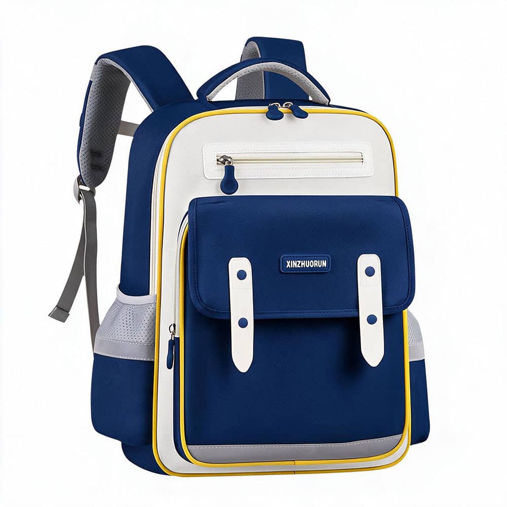 Sac à Dos Scolaire Style Kawaii Grand Volume Tissu Imperméable Bleu Nuit SACKDS01BLN - حقيبة مدرسية بتصميم كاوايي