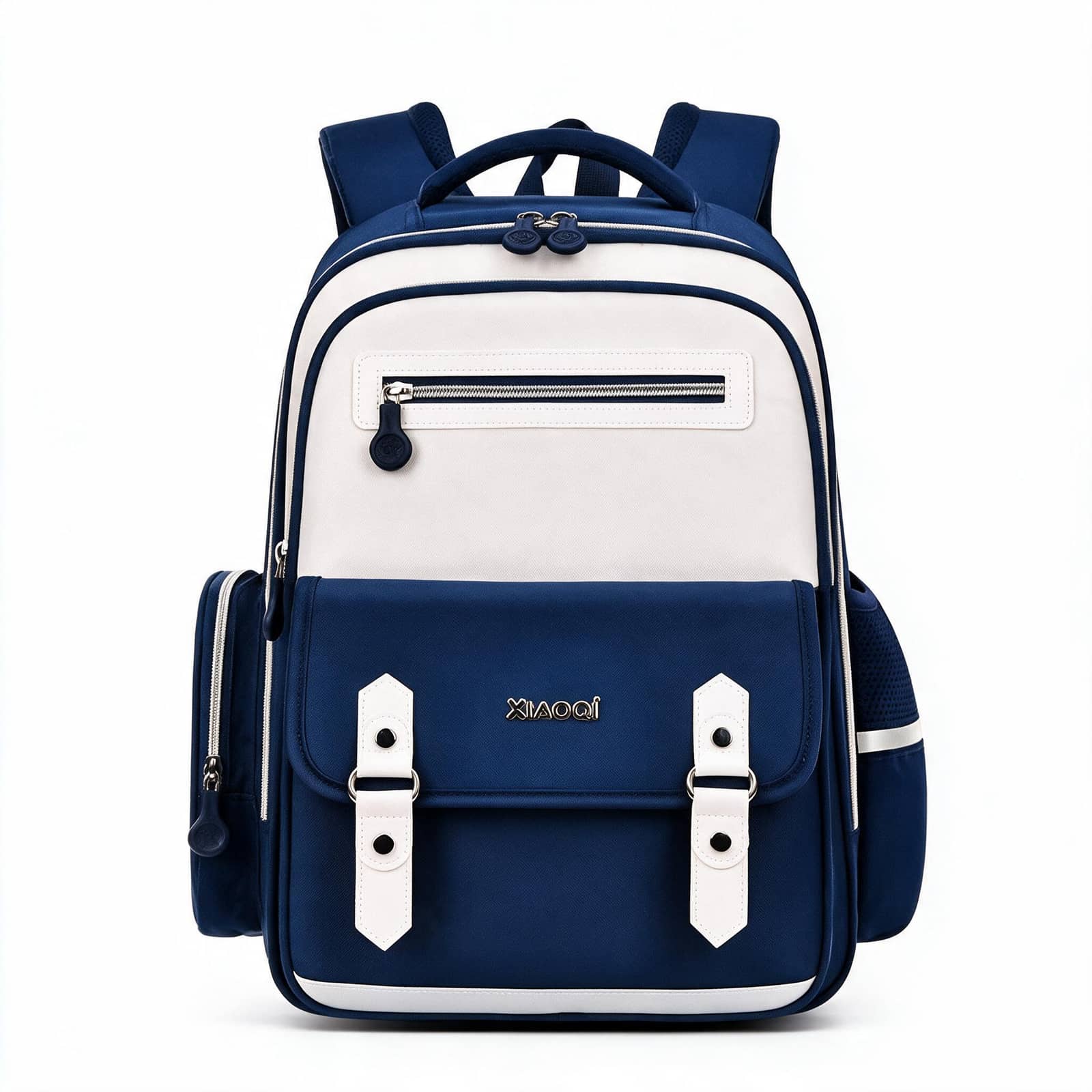 Sac à Dos Scolaire Style Kawaii Grand Volume Tissu Imperméable Bleu Nuit SACKDS08BLN - حقيبة مدرسية بتصميم كاوايي