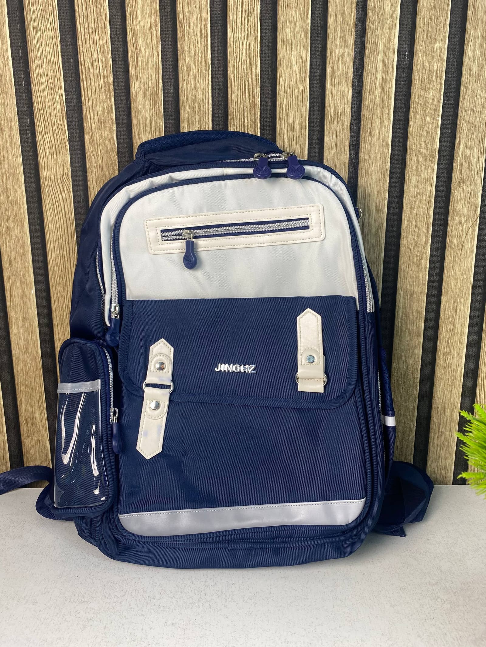 Sac à Dos Scolaire Style Kawaii Grand Volume Tissu Imperméable Bleu Nuit SACKDS08BLN - حقيبة مدرسية بتصميم كاوايي - Sac à dos et Mode - صورة حقيقية 2