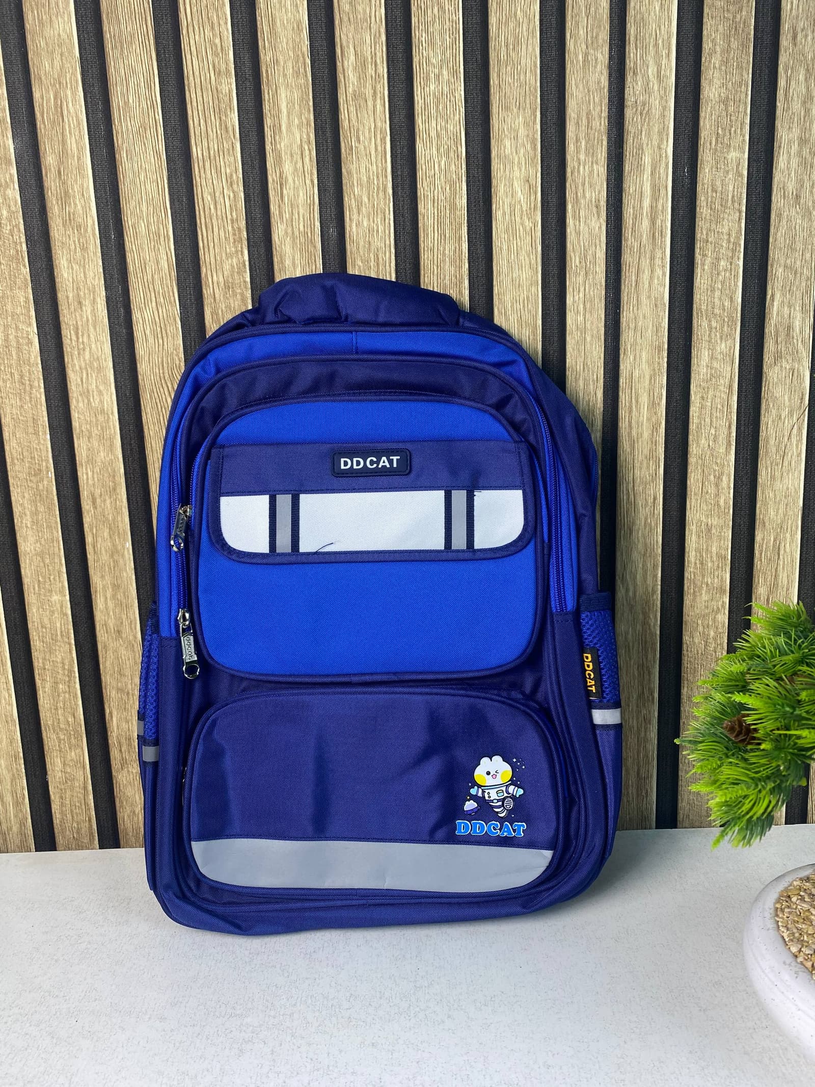 Sac à Dos Scolaire Style Kawaii Grand Volume Tissu Imperméable Bleu SACKDS07B - حقيبة مدرسية بتصميم كاوايي - Sac à dos et Mode - صورة حقيقية 2