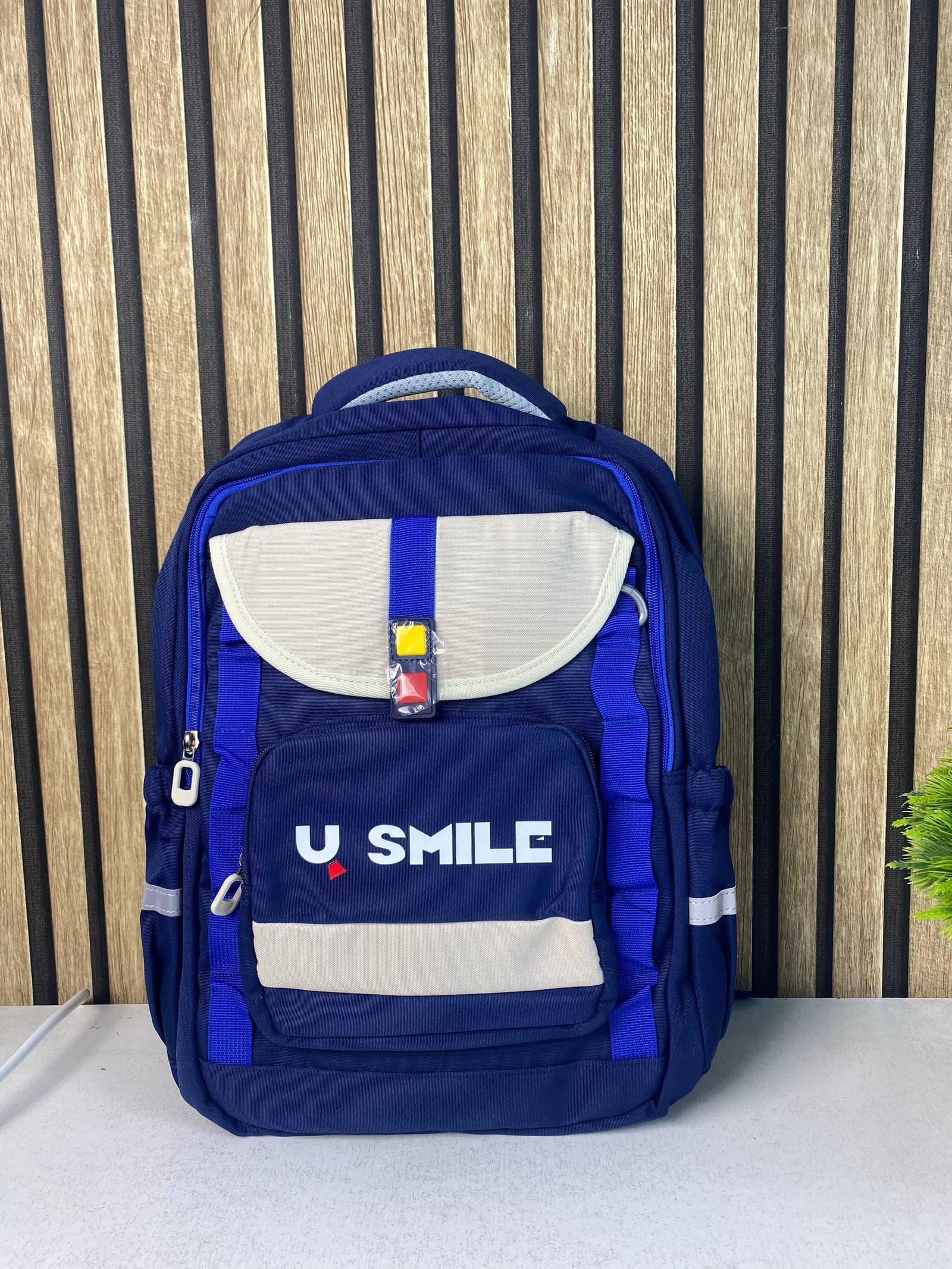 Sac à Dos Scolaire pour Enfnats U-Smile Bleu et Blanc SACKDS09BB - حقيبة مدرسية للأطفال - Sac à dos et Mode - صورة 2