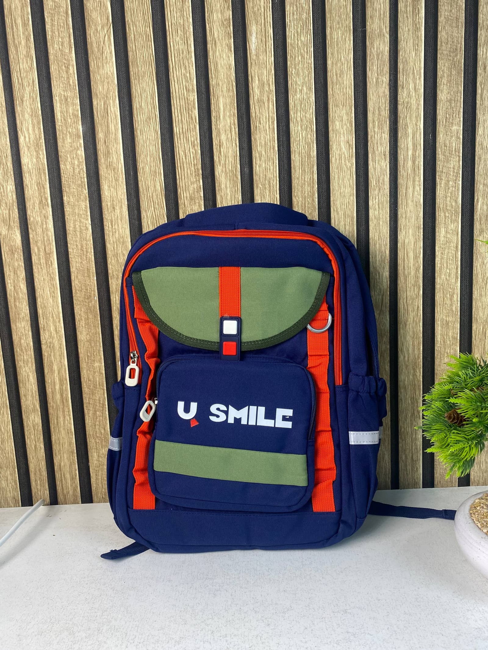 Sac à Dos Scolaire pour Enfnats U-Smile Bleu et Vert SACKDS09BV - حقيبة مدرسية للأطفال - Sac à dos et Mode - صورة حقيقية 2