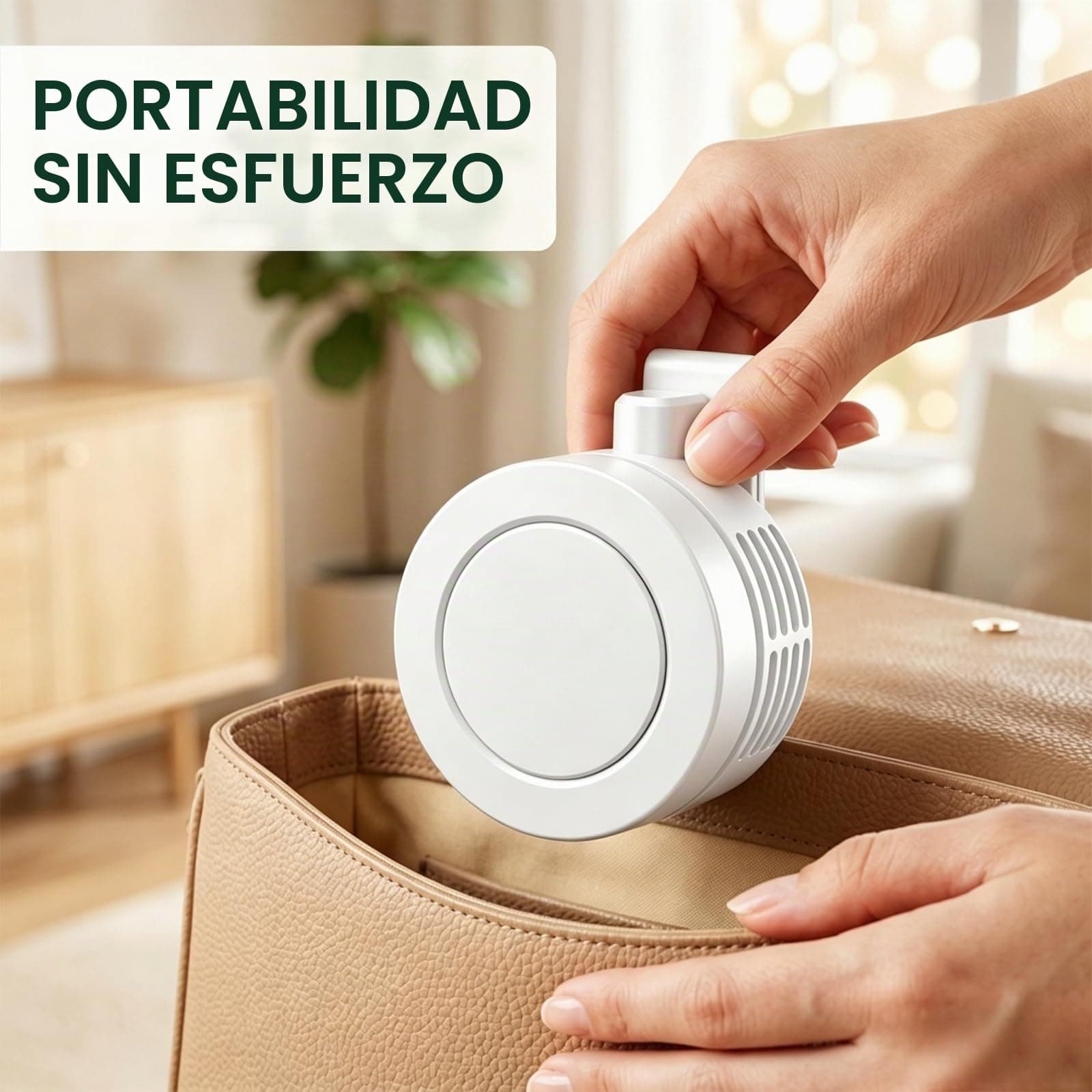 Mini Ventilateur Rechargeable USB-C Clip Orientable 360° avec 3 Vitesses - مروحة حزام صغيرة محمولة وبدون شفرات مع مشبك دوار - Vacance & Loisir - صورة 7