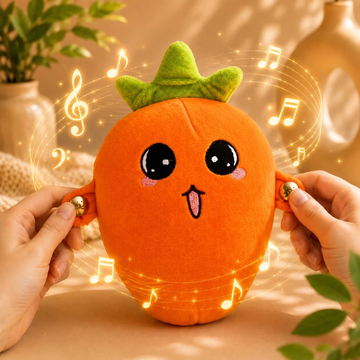 Jouet Peluche Musicale Interactive pour Enfants, Effets Sonores au Toucher - لعبة دمية تفاعلية وموسيقية للأطفال بلمس استجابي