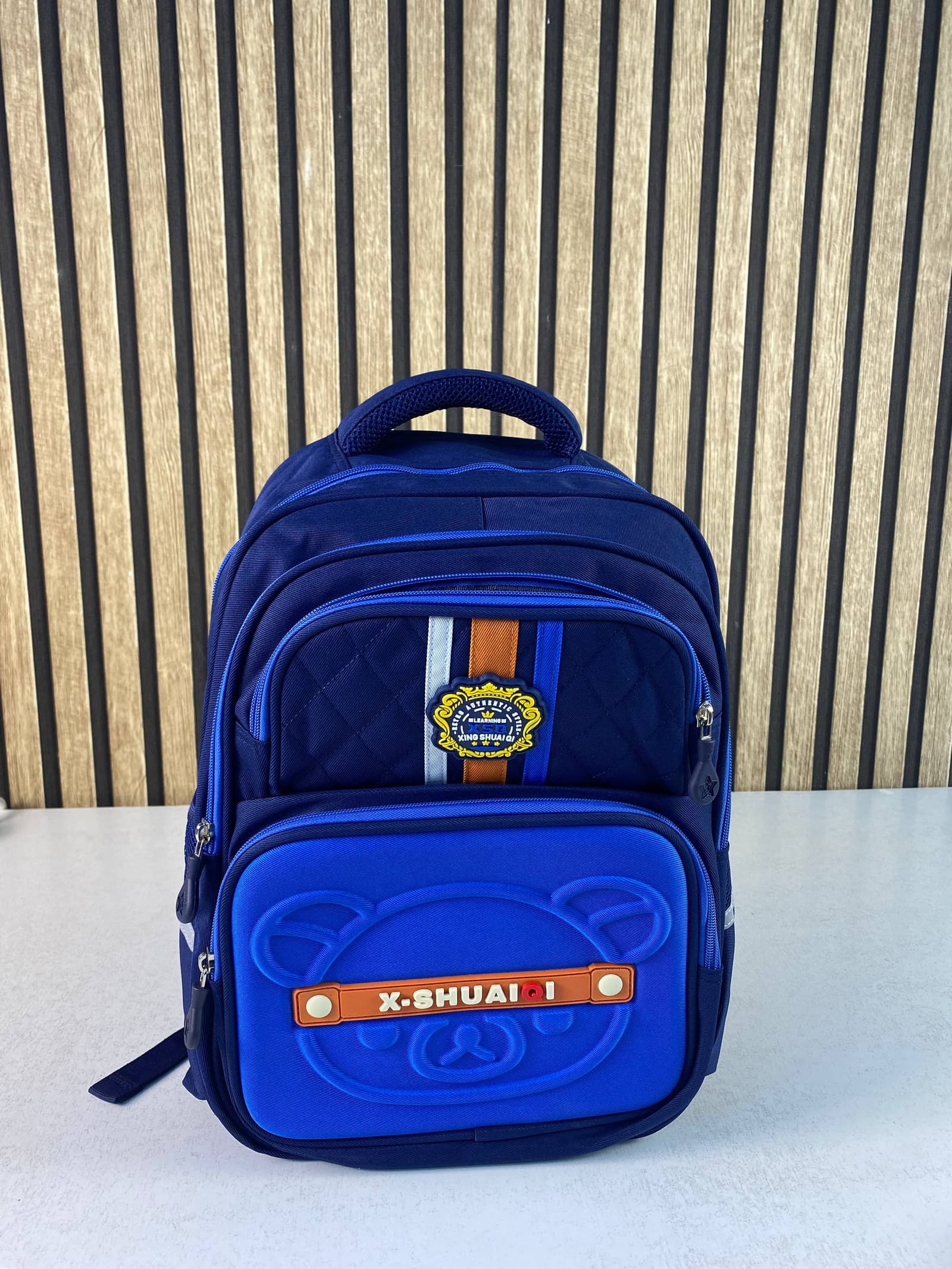 Sac à Dos Scolaire Style Kawaii Grand Volume Tissu Imperméable Bleu SACKDS18B - حقيبة مدرسية بتصميم كاوايي - Sac à dos et Mode - صورة حقيقية 3