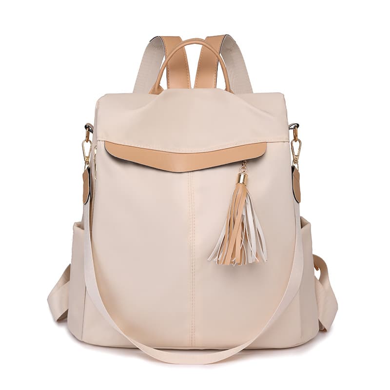 Sac à Dos Femme Élégant et Tendance Style Chic Couleur Beige SACKDS26BG - حقيبة ظهر نسائية عصرية بتصميم أنيق متعددة الاستخدامات - Sac à dos et Mode - صورة 4