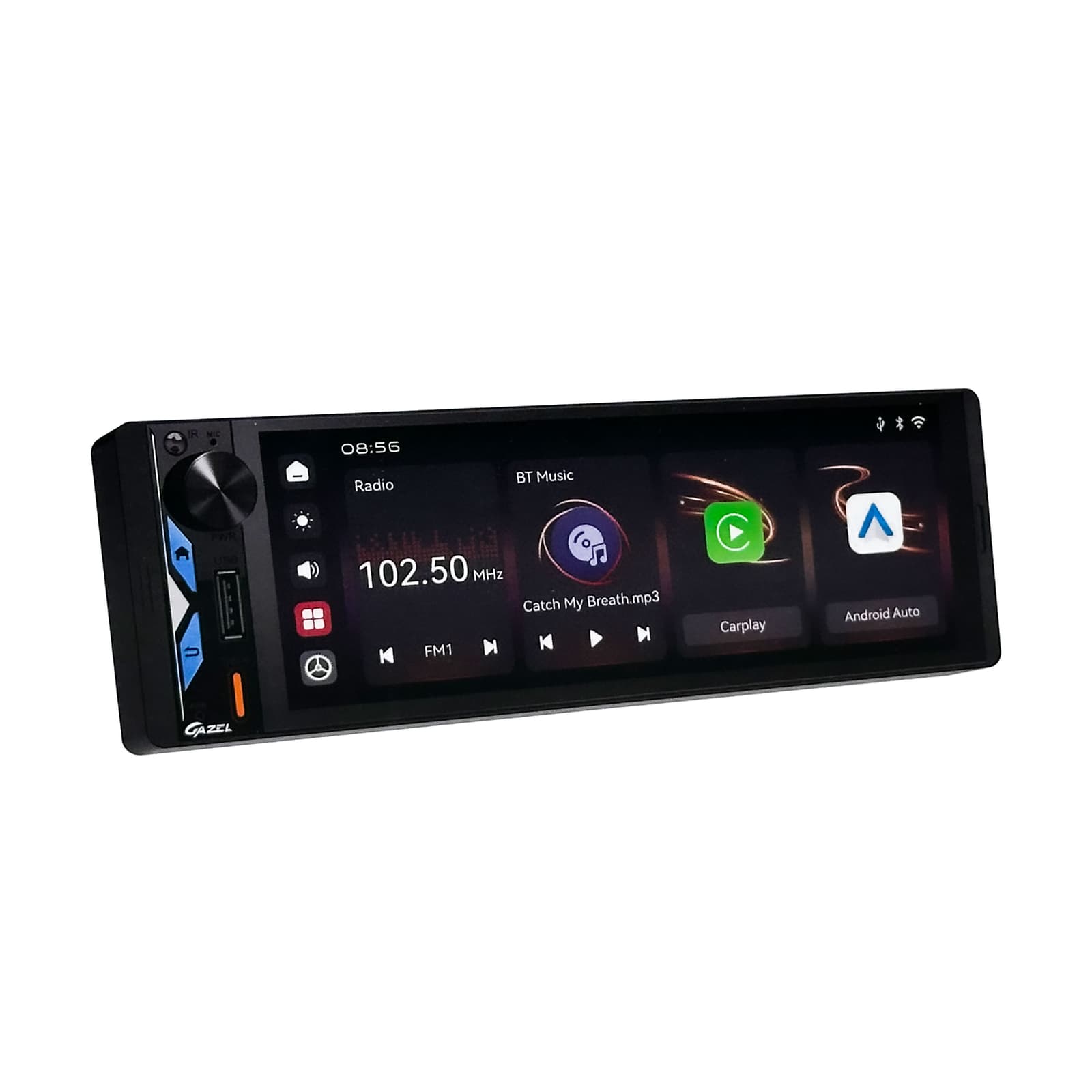 Gazel Autoradio 1Din Écran Tactile 5" IPS - Apple CarPlay et Android Auto Sans Fil Charge Rapide Type-C - راديو سيارة ذكي بشاشة لمس 5 بوصة تدعم و لاسلكيًا - Accessoires Auto/Moto - صورة 2