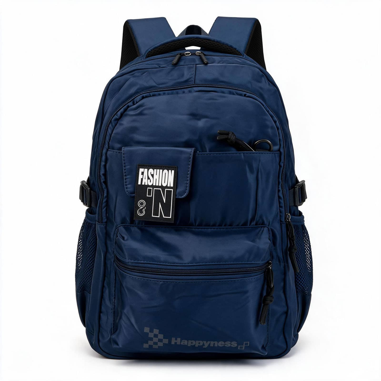 Sac à Dos Multi-Poches et Grand Volume Tissu Résistant Imperméable Style Trendy Bleu SACHM05BL - حقيبة ظهر عصرية متعددة الجيوب