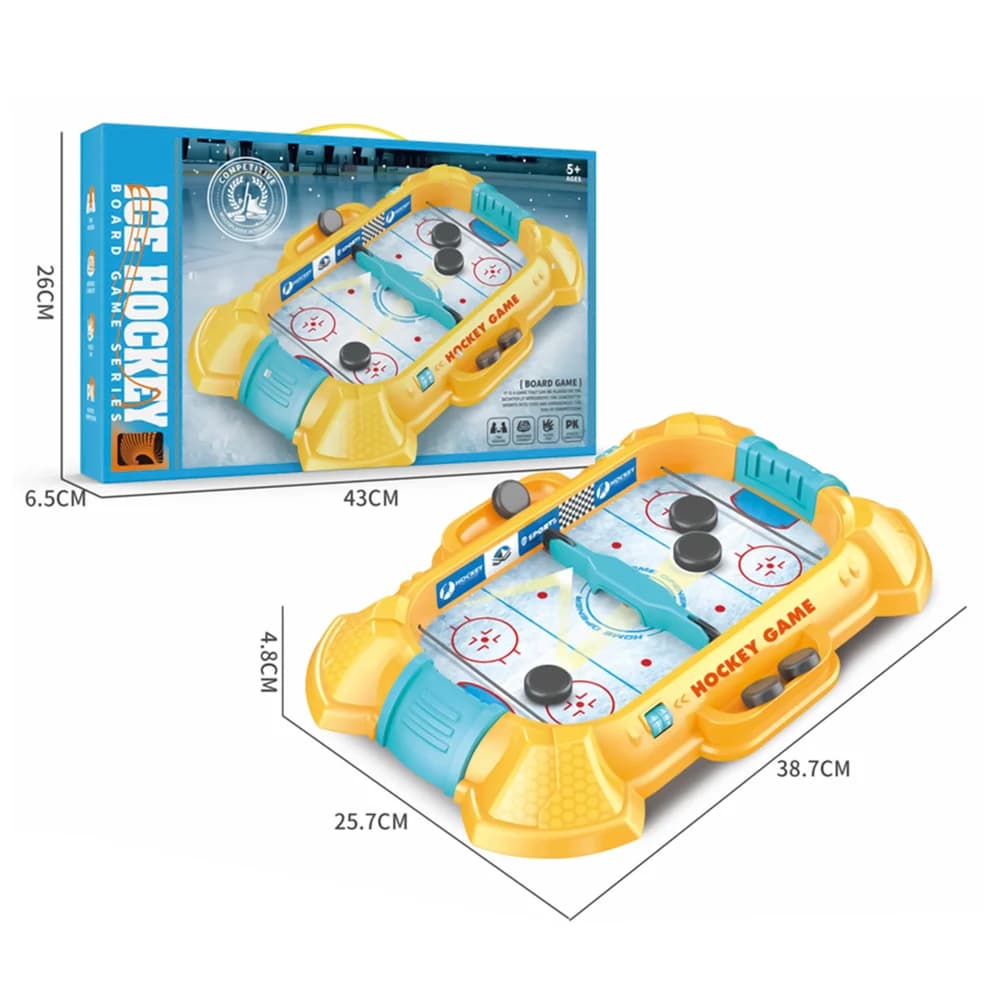 Jeu de Hockey Jeu de Table Compétitif avec Élastiques & Compteur de Points - لعبة هوكي التفاعلية للأطفال والعائلة - Enfants - صورة 2