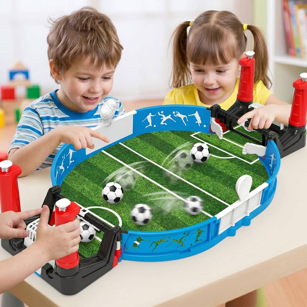Jeu de Football de Table Interactif Mini Babyfoot Portatif - لعبة كرة القدم الطاولة للأطفال والعائلة