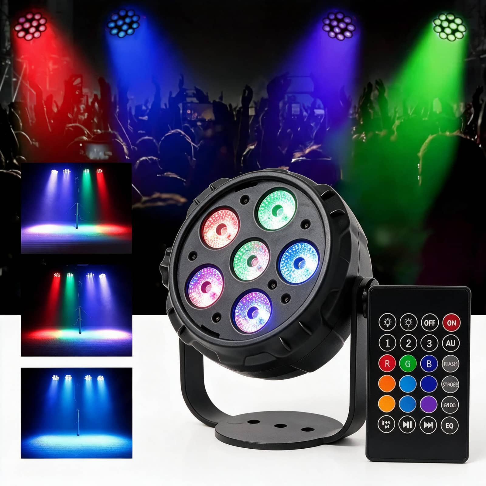 Boule Disco Lumineuse Multicolore avec Haut-Parleur Bluetooth et Télécommande - كرة إضاءة ديسكو ملونة مع مكبر صوت بلوتوث وجهاز تحكم عن بعد