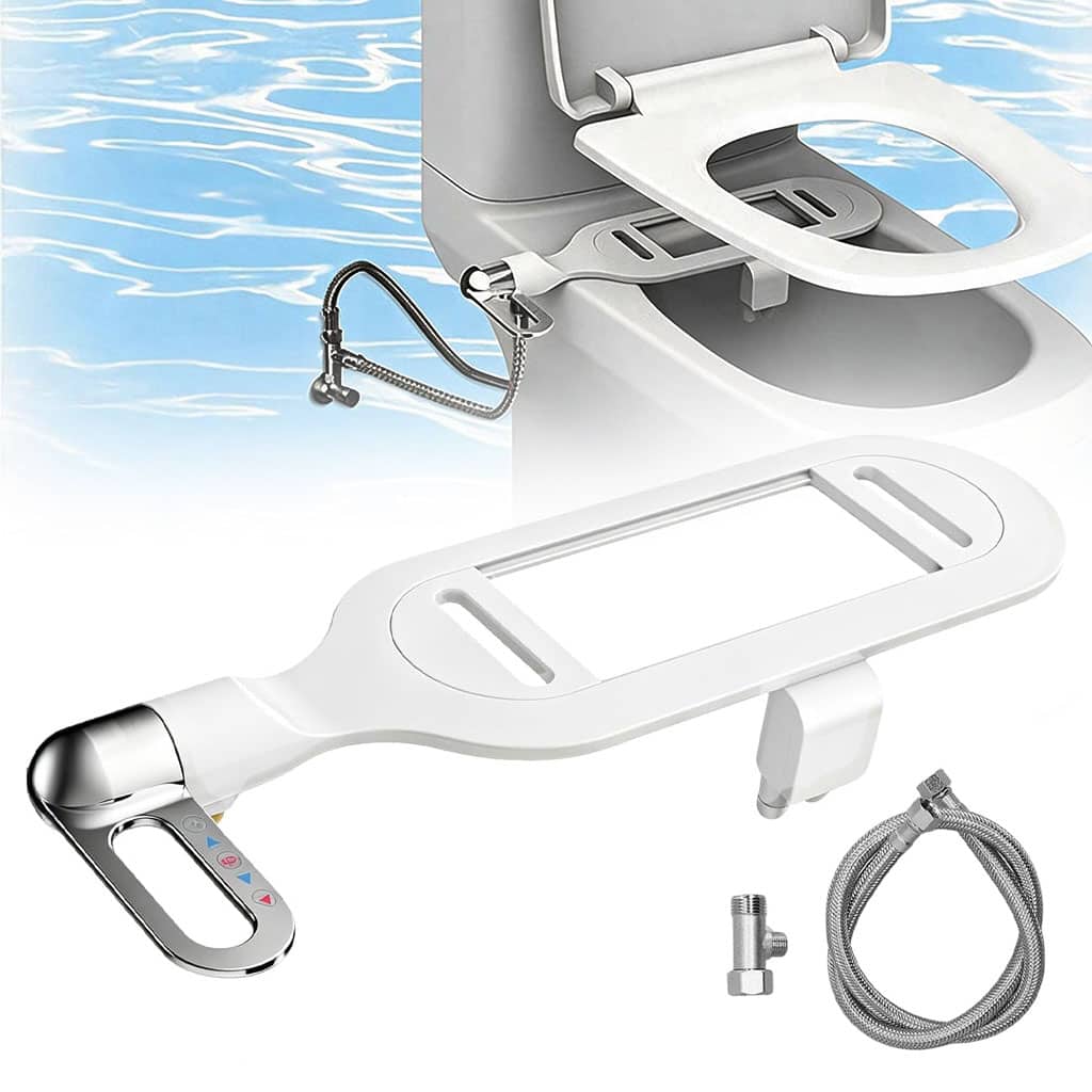 Bidet pour Toilettes Intelligent à Double Buse Fixation Ultra-Mince Autonettoyant - ملحق شطاف المرحاض الذكي بنظام الرش المزدوج
