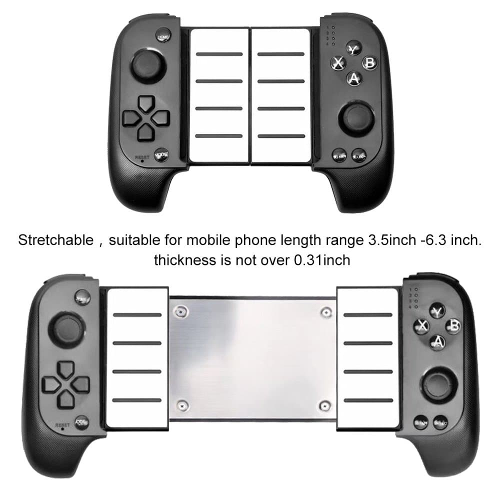 Manette de Jeu Sans Fil Bluetooth Support Télescopique (40mm), 16 Boutons et Joystick Flexible - ذراع تحكم الألعاب اللاسلكية للهواتف الذكية مع مقبض قابل للتمديد - Électronique - صورة 2