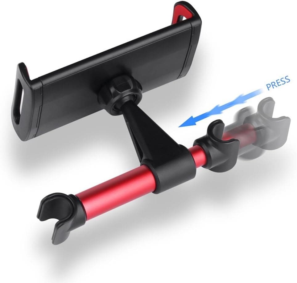 Support de Voiture pour Appui-Tête Tablettes et Smartphones avec Accès Chargeur - حامل هاتف وتابلت لمقعد السيارة الخلفي قابل للدوران 360 درجة - Accessoires Auto/Moto - صورة 3